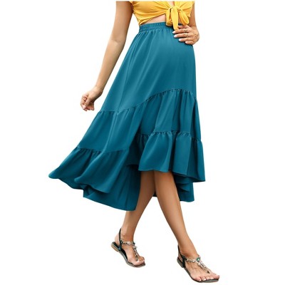 Maternity Dress High Waist Maternity Patchwork Long Skirt