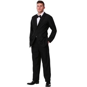 HalloweenCostumes.com 2X  Men  Plus Size Black Suit Costume., Black - 1 of 3