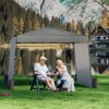 EROMMY 10x10 Ft Pop Up Canopy Tent With 2 Sidewalls, Waterproof Sun Shade Tent For Commercial Events, Markets, And Backyard Gatherings - 2 of 4