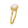 Ross-Simons Italian Mother-Of-Pearl Milgrain Ring in 14kt Yellow Gold - 3 of 4