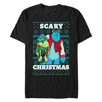 Monsters Inc Men's Mike and Sully Scarers Black T-Shirt