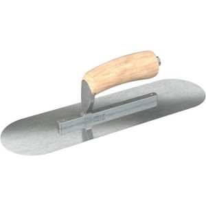 Bon Tool 66-277 Pool Trowel - Razor Stainless - 14 X 4 - Wood - 1 of 3