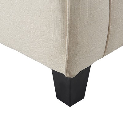 Palisades Light Cream Linen 73" Compact Sofa with Removable Cushions