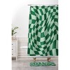 Deny Designs Maria Creative Play Checkers Sage Shower Curtain - 3 of 3