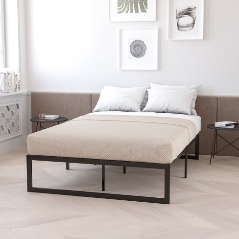 Flash Furniture 14 Inch Metal Platform, Can You Put A Memory Foam Mattress On Metal Bed Frame