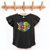 The Juniper Shop SmileyWorld Back To School Stars Flutter Sleeve Tee - 3 of 4