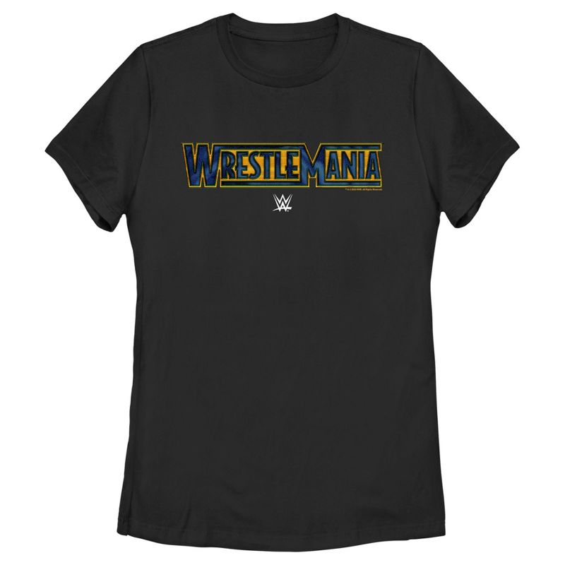 Women's WWE Wrestlemania Logo T-Shirt, 1 of 5