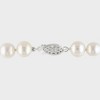 8mm Cultured Freshwater Pearl Strung Bracelet with Fisheye Clasp in Sterling Silver - 7.25" - White - 2 of 4