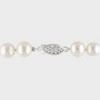 8mm Cultured Freshwater Pearl Strung Bracelet with Fisheye Clasp in Sterling Silver - 7.25" - White - image 2 of 2