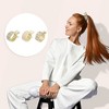 Unique Bargains Women's Metal Rhinestone Hair Clips Gold Tone 3 Pcs - 3 of 4