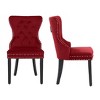 WestinTrends  Velvet Upholstered Tufted Dining Chairs (Set of 2) - 4 of 4