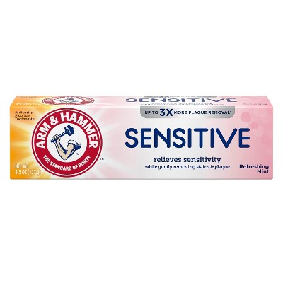 Arm & Hammer Sensitive Whitening Toothpaste, Refreshing Mint, 4.50 Oz