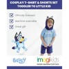 Bluey Hooded Cosplay T-Shirt and French Terry Shorts Outfit Set Toddler to Little Kid - 3 of 4