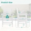Arceso 18'' HDPS Outdoor Dining Chair, Patio Chair with Armrest for Backyard - 2 of 4
