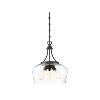 3 Light English Pendant Bronze - Aurora Lighting