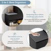 Elegant 2-in-1 Shoe Cabinet Bench with Arched Doors, Adjustable Shelves, Rebound Devices & Soft Cushion, Modern Entryway Shoe Organizer, 51" Wide - 4 of 4