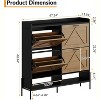 COZONY Shoe Cabinet with 4 Flip Drawers, Freestanding Shoe Storage Organizer with Metal Legs for Entryway, with Dry and Wet Separation - 3 of 4