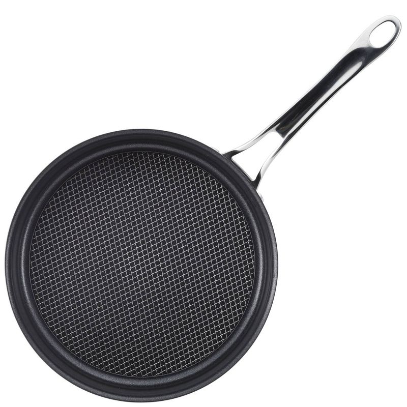 Anolon X Hybrid 3.5qt Nonstick Induction Saute Pan with Lid Super Dark Gray, 4 of 14