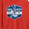 Boys' - Peanuts - Snoopy and Woodstock Ski Shop Long Sleeve Graphic T-Shirt - 2 of 4