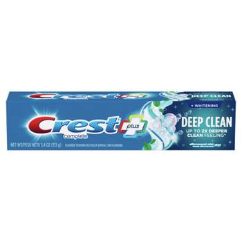 Crest + Deep Clean Complete Whitening Toothpaste - Effervescent Mint - 5.4oz
