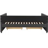 Daybed Frame with 2 Storage Drawers,W/Button & Nailhead Tufted Design,Wood Slats Support,Linen Fabric Bedframe for Living Room Bedroom Apartment - 4 of 4