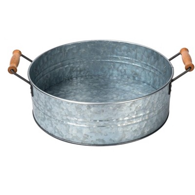 Outshine Co Galvanized Metal Tray for Storage and Farmhouse Decor