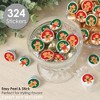 Big Dot of Happiness Gingerbread Christmas - Gingerbread Man Holiday Party Small Round Candy Stickers - Party Favor Labels - 324 Count - 2 of 4