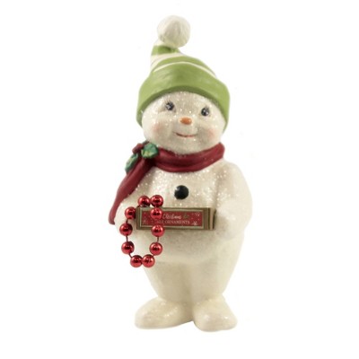 Christmas 5.75" Deck The Halls Snowman. Box Of Ornaments  -  Decorative Figurines