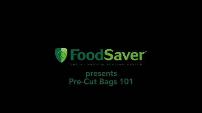 FoodSaver 20ct Quart Bags, 2 of 7, play video