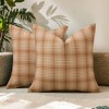 REGALWOVEN Plaid Decorative Check Soft Throw Pillow Covers  2 Pcs - 2 of 4