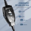 S100 Gaming Headphone w/ Adjustable Boom Microphone and In Line Volume Control Computer PC Headset for Home, School, Office, & Call Center Use, Black - 2 of 4