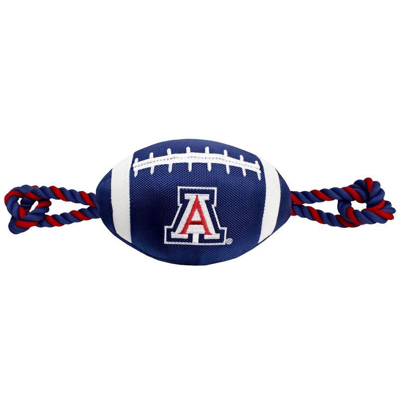 NCAA Arizona Wildcats Nylon Football Dog Toy, 1 of 5