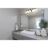 Bryant 5-Light Matte Black Steel Vanity Light - Dimmable with Opal Glass Shades - 4 of 4