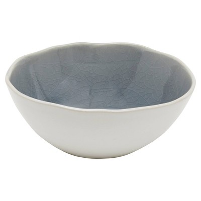 Gray and White Ceramic Glazed 16-Piece Dinnerware Set