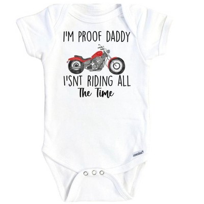 Motorcycle Proof Onesie® Baby Boy Girl Clothes Infant Bodysuit Funny Cute Newborn GS1