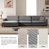 134" Oversized Corduroy L-Shaped Sectional Sofa with 50" Chaise, USB Charging Port & Cup Holders, Deep Wide Seat Cloud Couch - 2 of 4