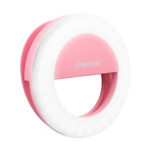 Insten Video Conference Lighting Kit For Cell Phone Laptop, LED Ring Lights Clip on, 3 Lighting Modes 4 Brightness - 1 of 4