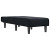 vidaXL Chaise Longue Black Velvet - image 3 of 4