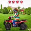 12V Kids Ride-On ATV for Toddlers, Electric 4-Wheel Vehicle with LED Lights, Music, USB, Safe 2.2mph, Forward/Backward - 3 of 4