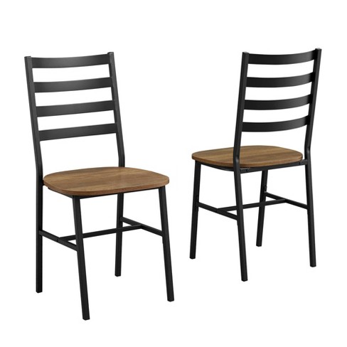Metal And Wood Dining Chair Rustic Oak, Pier 1 Mason Dining Chair Reviews