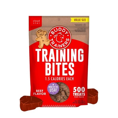 Buddy Biscuits Trainers Training Bites Beef Flavored Chewy Dog Treats - 10oz