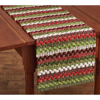 Park Designs Wintergreen Chindi Table Runner 13"X36"