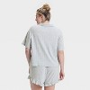 Women's Pointelle Notch Collar Shirt and Shorts Pajama Set - Wild Fable™ - 2 of 3