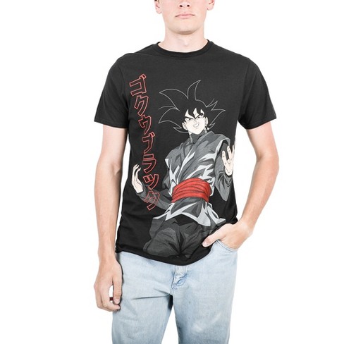 Dragon Ball Super Oversized Goku Black With Kanji Men s Black T shirt XXL