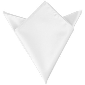 Elerevyo Men Foldable Satin Shiny Solid Color Pocket Squares - 1 of 4