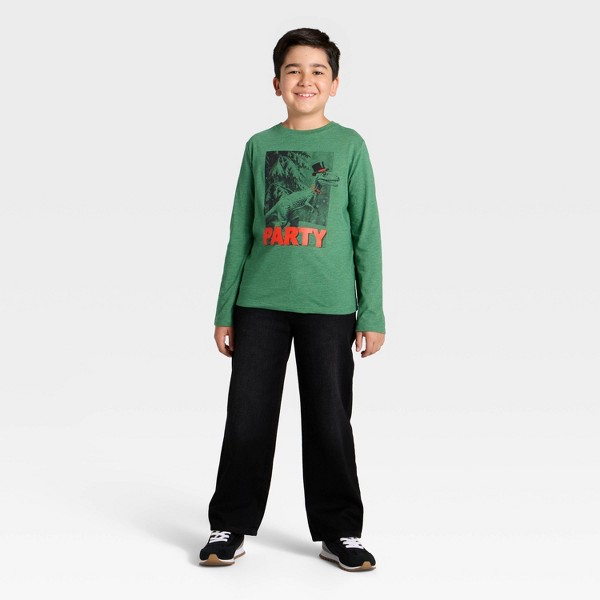 Playera de manga larga para niño, gráfica 'Dino Party' - Cat & Jack™ verde 4