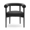 TOV FurnitureSpara Performance Vegan Leather Dining Chair Black 25.4"W x 22.2"D x 28.4"H - 3 of 4
