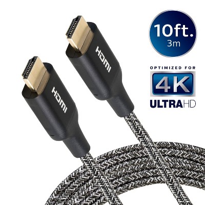 Philips 10' Elite Premium High-Speed HDMI Cable with Ethernet,  4K@60Hz - Braided