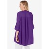 Jessica London Women's Plus Size Hi-Low Linen Tunic - 3 of 4