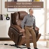 NicBex Faux Leather Lift Recliner Chair for Elderly,Massage Chairs with Massage and Lumbar Heating,Modern Reclining Chairs for Living Room - 2 of 4